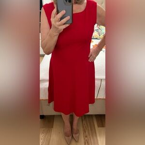 Marc New York Red A-Line Spaghetti Strap Dress size 14